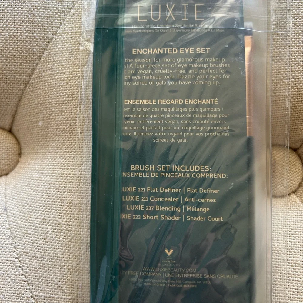 Lulu Dk For Clinque Makeup Bag & Luxie Enchanted Eye Set W/ Case New
